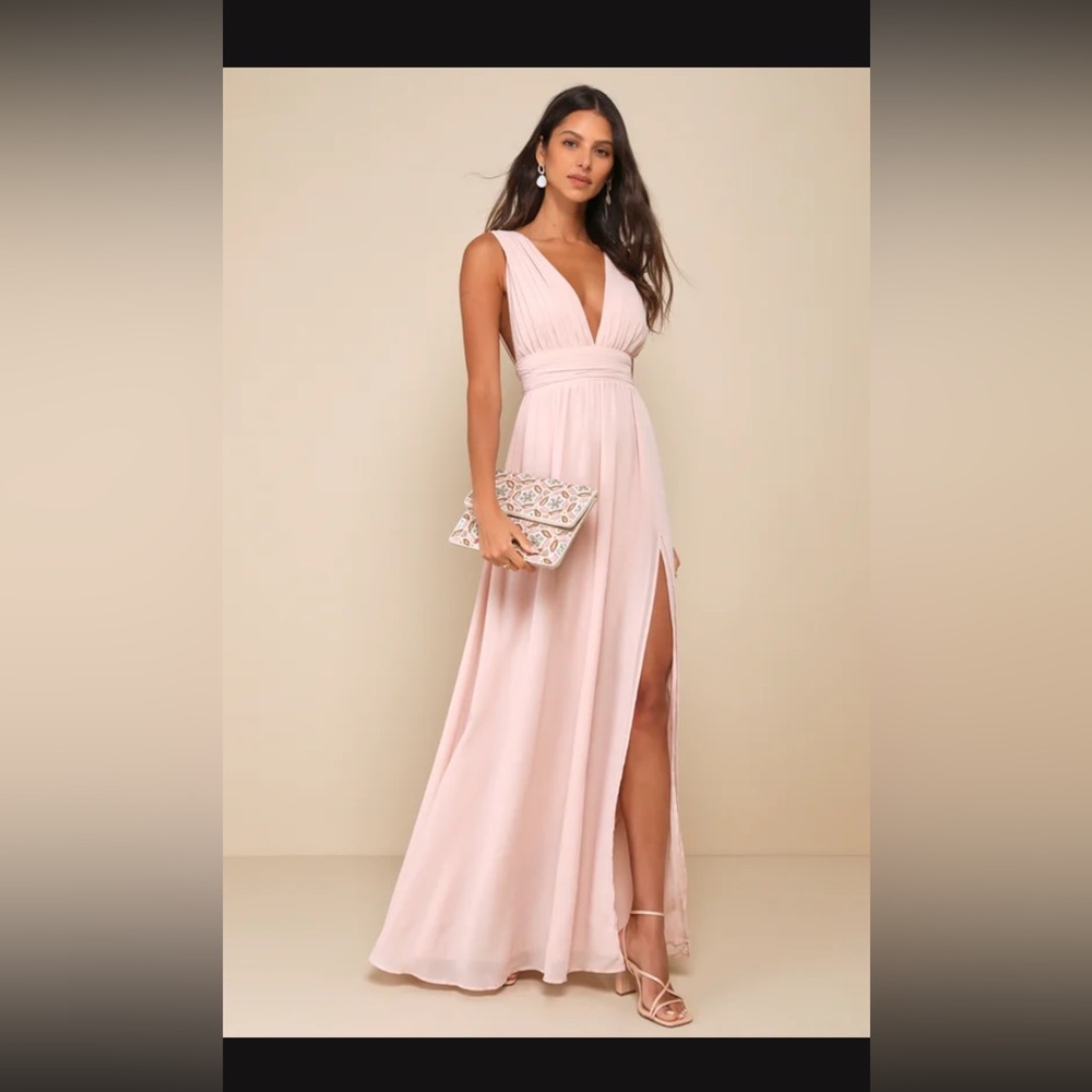 Size Small Lulus  pink long formal dress